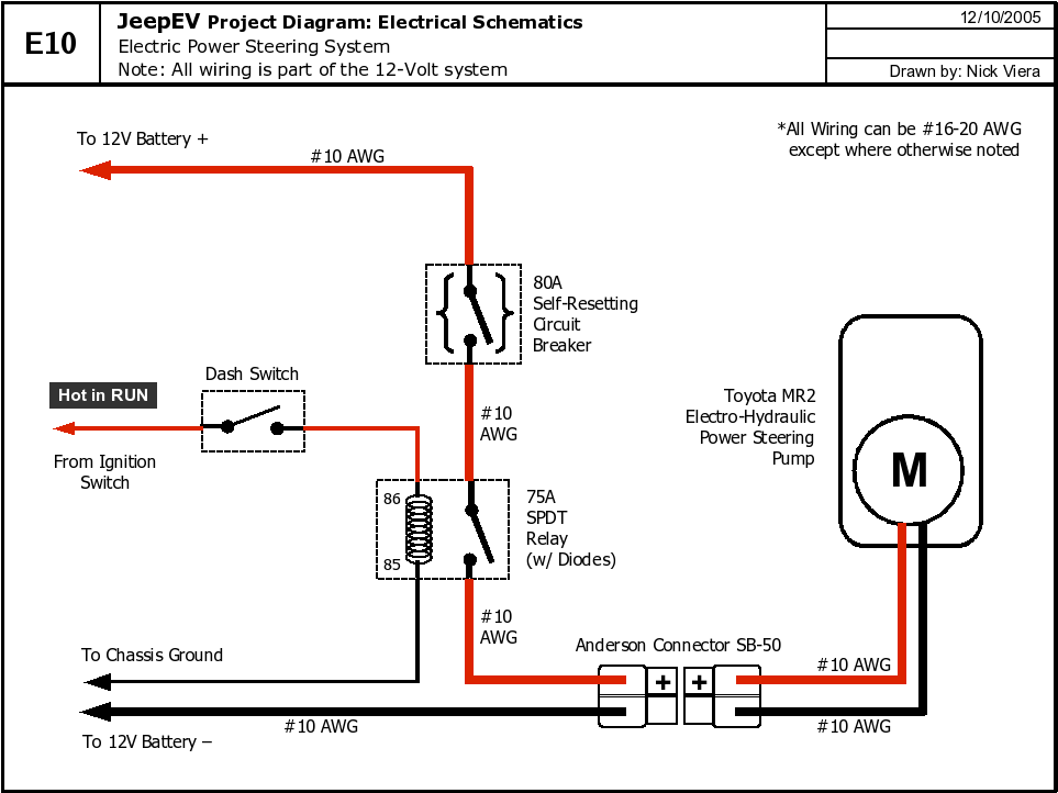 Electronic Power Steering Conversion Mr2 Wiring Diagram